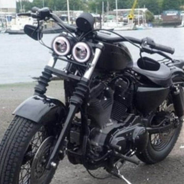 Phare Moto Double Optique café racer / moto-scrambler